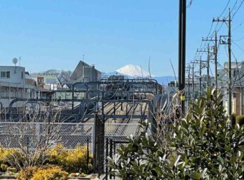 世田谷区から見える富士山