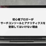 アナリティクスとサーチコンソールを登録してはいけない